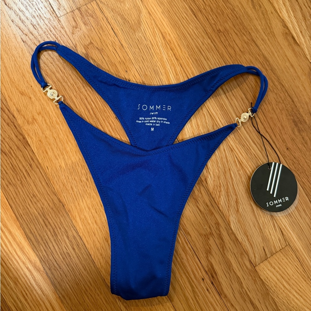 Sommer Swim Lia Ribera Blue Bikini Bottom